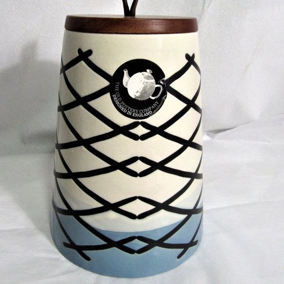 THE OLD POTTERY CO. FOOD SAFE RUSTIC CANISTER DESIGNED IN ENGLAND, - Picture 4 of 9